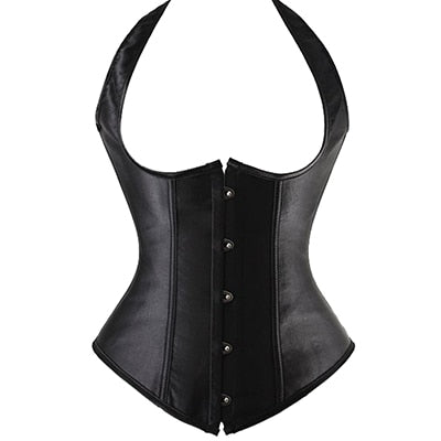 X New Steampunk Steel Boned Lace up Back Sexy Body Bustier Overbust Corset Women Waist Cincher Corsets Black Plus Size S-6XL | Vimost Shop.