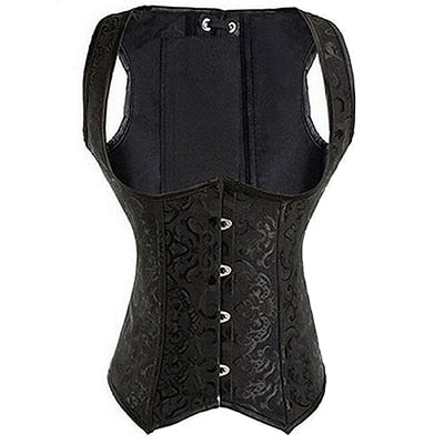 X New Steampunk Steel Boned Lace up Back Sexy Body Bustier Overbust Corset Women Waist Cincher Corsets Black Plus Size S-6XL | Vimost Shop.