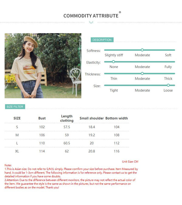 Retro Style Summer New Arrival Pure Cotton Letters Embroidered Leisure Short Sleeve T-shirt | Vimost Shop.