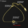 Stainless Steel Chain Pulseras Vintage Mujer Jerusalem Magen Star Of David Charm Bracelet Femme Jewish Jewelry | Vimost Shop.