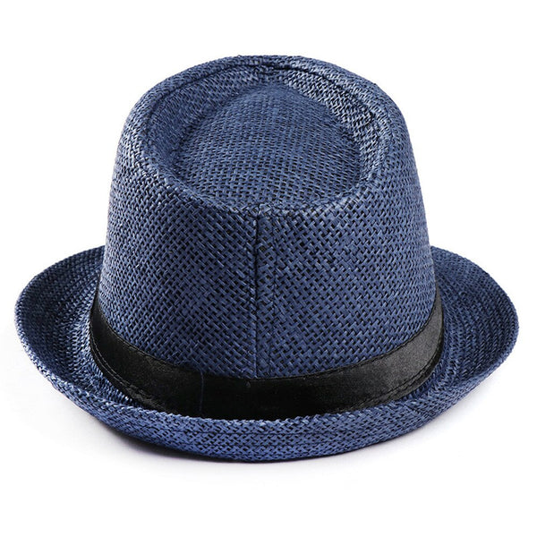Hot Unisex Women Men Fashion Summer Casual Trendy Beach Sun Straw Jazz Hat Cowboy Fedora hat Gangster Cap | Vimost Shop.