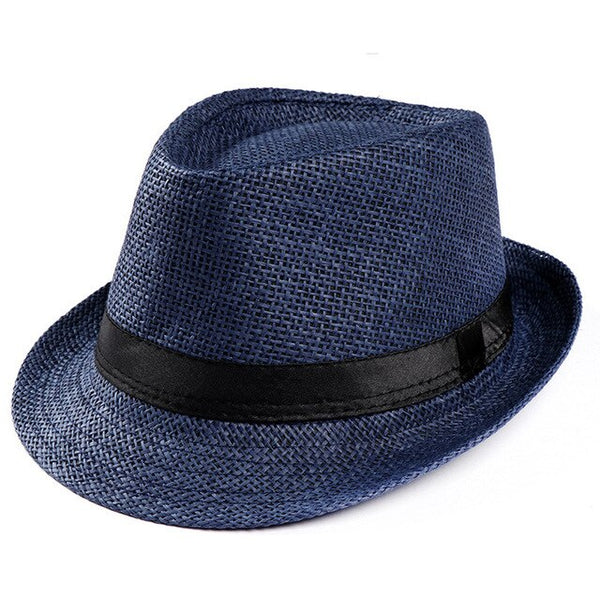 Hot Unisex Women Men Fashion Summer Casual Trendy Beach Sun Straw Jazz Hat Cowboy Fedora hat Gangster Cap | Vimost Shop.