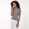High Collar Yoga Crop Tops with Thumb Hole Sports Athletic Long Sleeve Shirts Women Twist Fitness Gym Tops High Quality | Vimost Shop.