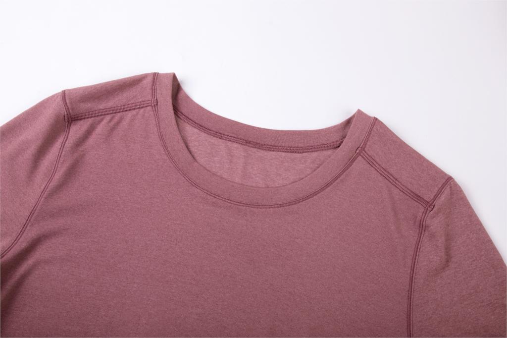 Women's Lightweight Heather Loose Fit Short Sleeve Sport Shirt Workout Top