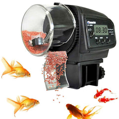 Adjustable Automatic Fish Feeder Electrical Plastic Fish Tank Timer Feeder Home Aquarium Tank Food Feeding Fish Feeder Tool