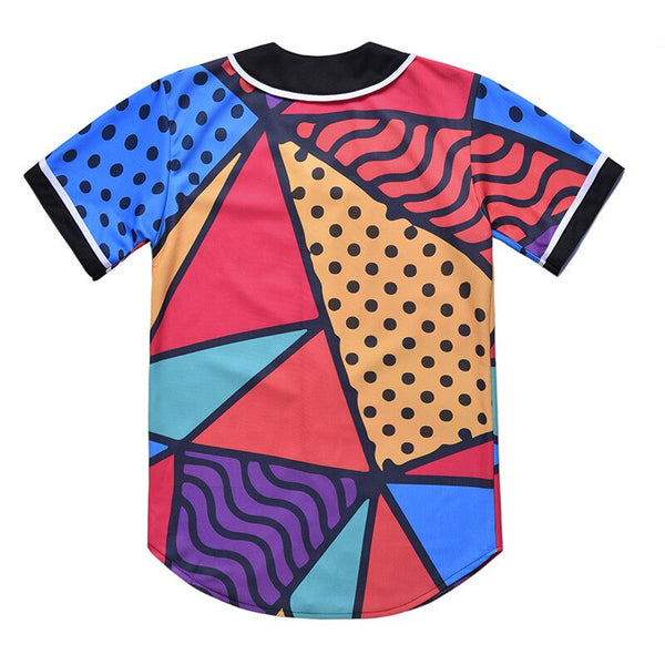 3D Short Sleeve T shirt Men Baseball Jersey Sport Slim Fit V Neck T-shirts Casual Streetwear Trendy Style | Vimost Shop.