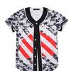 3D Short Sleeve T shirt Men Baseball Jersey Sport Slim Fit V Neck T-shirts Casual Streetwear Trendy Style | Vimost Shop.