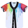 3D Short Sleeve T shirt Men Baseball Jersey Sport Slim Fit V Neck T-shirts Casual Streetwear Trendy Style | Vimost Shop.