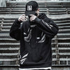Hip Hop Darkwear Mask Print Loose Hoodies Men Streetwear Techwear Pullover Hoodie Sweatshirt Tops Streetwear | Vimost Shop.