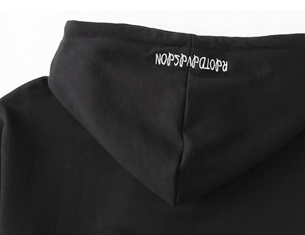 Hip Hop Darkwear Mask Print Loose Hoodies Men Streetwear Techwear Pullover Hoodie Sweatshirt Tops Streetwear | Vimost Shop.