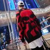 Men Skull Printed Hip Hop Sweater Streetwear High Quality Loose Oversized Sweaters Casual Pullover Clothing KA13 | Vimost Shop.