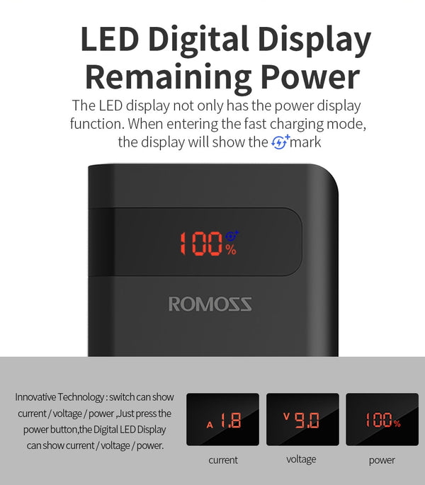 Sense4PS+ Power Bank 10000mAh Portable Charger LED External Battery PD 3.0 Fast Charging Powerbank for iPhone Xiaomi mi | Vimost Shop.