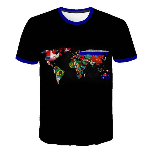 Flag Printing 3D Red maple Tshirt Men Fashion Short Sleeve Summer T-shirts Casual Canada Flag | Vimost Shop.