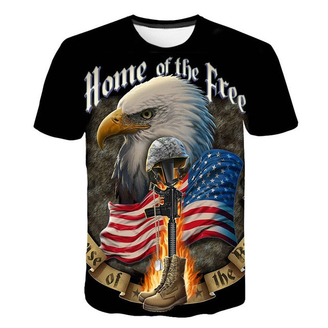 Flag Printing 3D Red maple Tshirt Men Fashion Short Sleeve Summer T-shirts Casual Canada Flag | Vimost Shop.