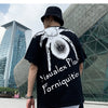Hip Hop T Shirt Men Spider Letter Printed Dark Tshirt Fashion Summer Loose Casual Tops Oversized Streetwear | Vimost Shop.