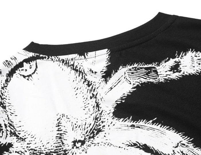 Hip Hop T Shirt Men Spider Letter Printed Dark Tshirt Fashion Summer Loose Casual Tops Oversized Streetwear | Vimost Shop.