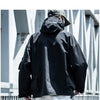 Letter Black Multi-pocket Men's Hip Hop Cargo Jackets Coats Streetwear Cardigan Zipper Casual Techwear Hooded Men Outerwear Top | Vimost Shop.