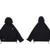 Letter Black Multi-pocket Men's Hip Hop Cargo Jackets Coats Streetwear Cardigan Zipper Casual Techwear Hooded Men Outerwear Top | Vimost Shop.