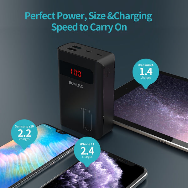 Sense4PS+ Power Bank 10000mAh Portable Charger LED External Battery PD 3.0 Fast Charging Powerbank for iPhone Xiaomi mi | Vimost Shop.