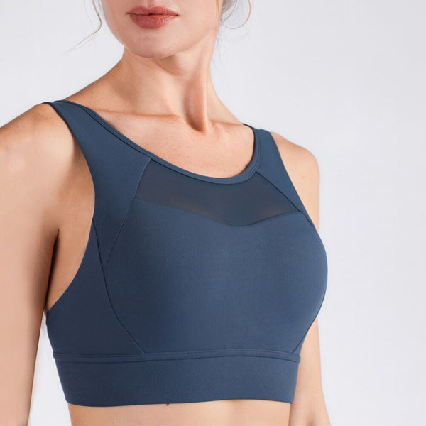 Nude Yoga Sports Underwear Female Flower Bud Chest Seamless Buckle Running Shock-Resistant Sports Brassiere | Vimost Shop.