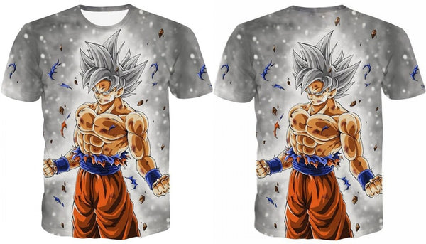 Super Saiyan Ultra Instinct Kids Goku Vegeta Printed Cartoon T-Shirt Top Tees Plus Size | Vimost Shop.