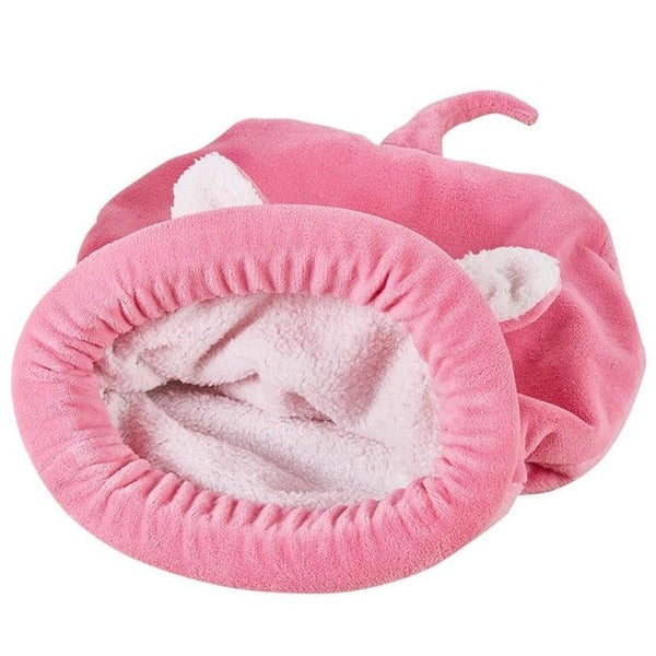 Warm Coral Fleece Cat Sleeping Bag Bed For Puppy Small Dogs Pets Cat Mat Bed Kennel House Soft Warm Sleeping Bed Pets Products | Vimost Shop.