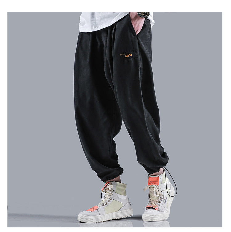 Men Jogger Solid color Side Pockets Loose Style Men's Sweatpants Fashion Harajuku High Street Casual Pants 5 Colors | Vimost Shop.