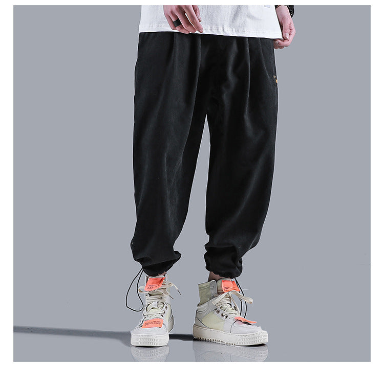 Men Jogger Solid color Side Pockets Loose Style Men's Sweatpants Fashion Harajuku High Street Casual Pants 5 Colors | Vimost Shop.