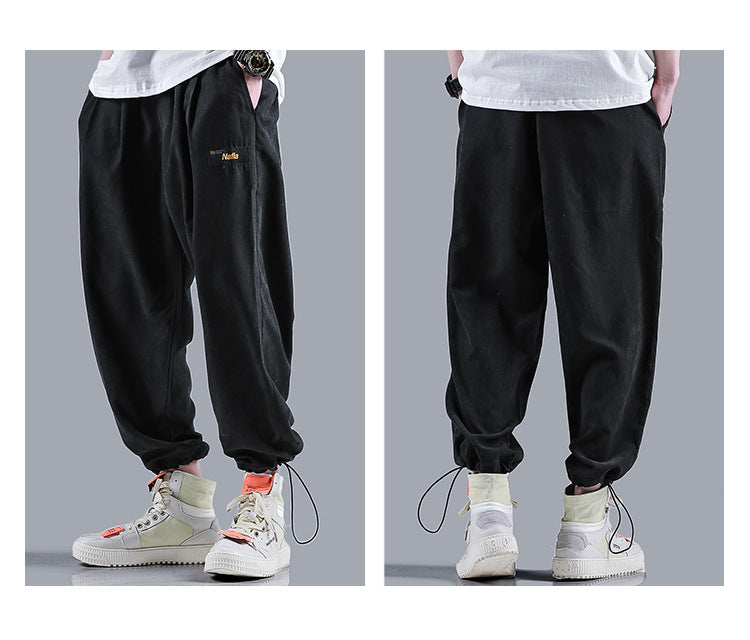Men Jogger Solid color Side Pockets Loose Style Men's Sweatpants Fashion Harajuku High Street Casual Pants 5 Colors | Vimost Shop.