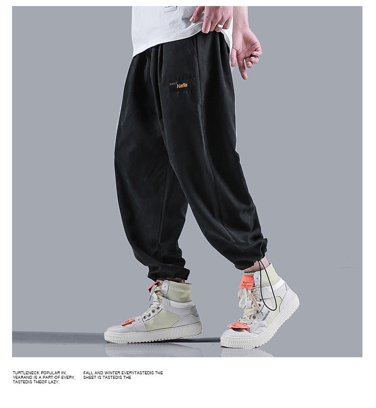 Men Jogger Solid color Side Pockets Loose Style Men's Sweatpants Fashion Harajuku High Street Casual Pants 5 Colors | Vimost Shop.