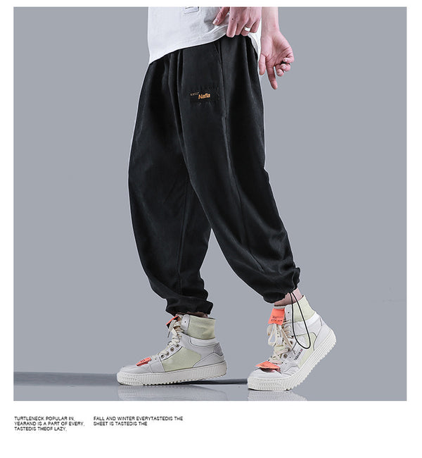Men Jogger Solid color  Side Pockets Loose Style Men's Sweatpants Fashion Harajuku High Street Casual Pants 5 Colors | Vimost Shop.
