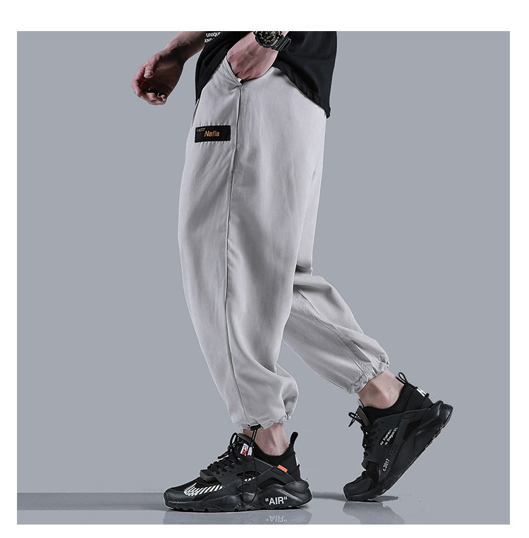 Men Jogger Solid color Side Pockets Loose Style Men's Sweatpants Fashion Harajuku High Street Casual Pants 5 Colors | Vimost Shop.