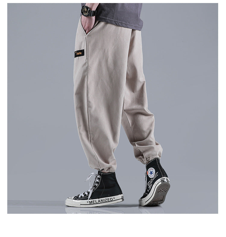 Men Jogger Solid color Side Pockets Loose Style Men's Sweatpants Fashion Harajuku High Street Casual Pants 5 Colors | Vimost Shop.