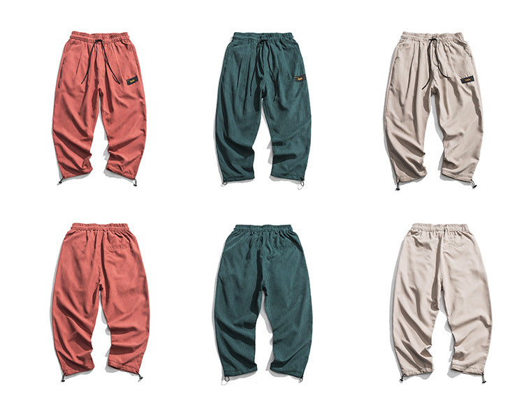 Men Jogger Solid color Side Pockets Loose Style Men's Sweatpants Fashion Harajuku High Street Casual Pants 5 Colors | Vimost Shop.