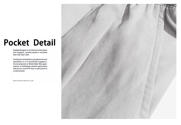 Men Jogger Solid color Side Pockets Loose Style Men's Sweatpants Fashion Harajuku High Street Casual Pants 5 Colors | Vimost Shop.