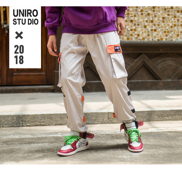 Men's Side Pockets Cargo Harem Pants Hip Hop Casual Male Tatical Joggers Trousers Fashion Casual Streetwear Pants | Vimost Shop.