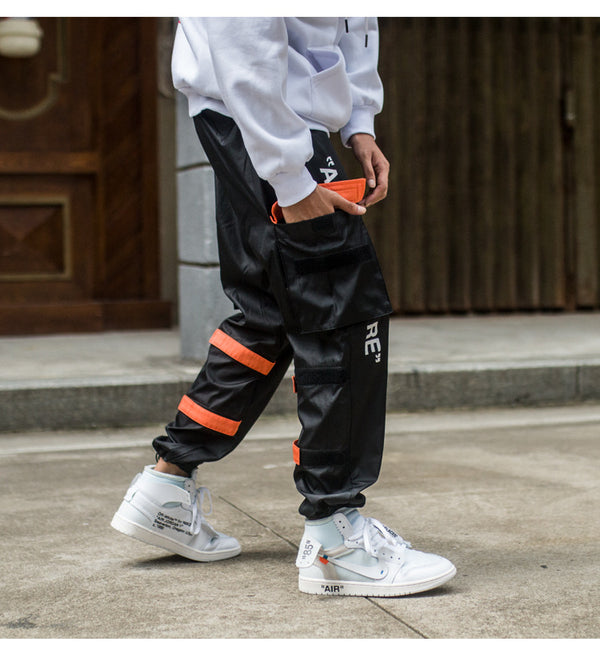Men's Side Pockets Cargo Harem Pants Hip Hop Casual Male Tatical Joggers Trousers Fashion Casual Streetwear Pants | Vimost Shop.
