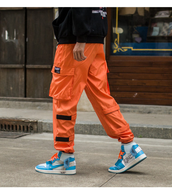 Men's Side Pockets Cargo Harem Pants Hip Hop Casual Male Tatical Joggers Trousers Fashion Casual Streetwear Pants | Vimost Shop.