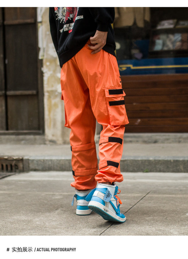 Men's Side Pockets Cargo Harem Pants Hip Hop Casual Male Tatical Joggers Trousers Fashion Casual Streetwear Pants | Vimost Shop.