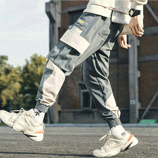 Spring Summer Mens Harem Pants Streetwear Jogger Multi-pocket Ribbons Trousers Men Hip Hop Sweatpants Trousers | Vimost Shop.