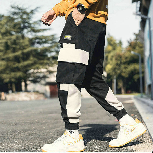 Spring Summer Mens Harem Pants Streetwear Jogger Multi-pocket Ribbons Trousers Men Hip Hop Sweatpants Trousers | Vimost Shop.