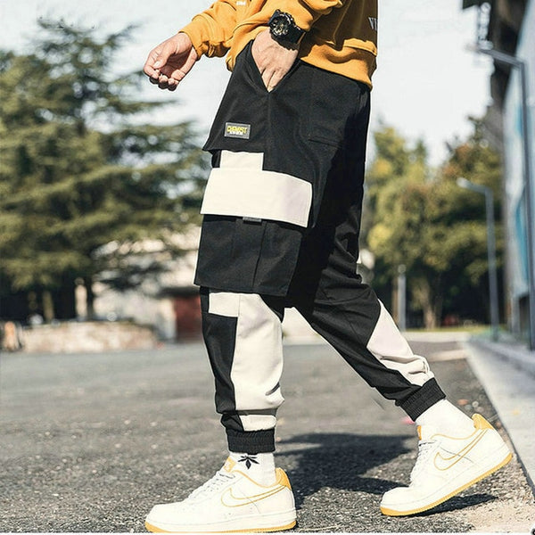 Spring Summer Mens Harem Pants Streetwear Jogger Multi-pocket Ribbons Trousers Men Hip Hop Sweatpants Trousers | Vimost Shop.