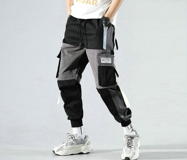 Spring Summer Mens Harem Pants Streetwear Jogger Multi-pocket Ribbons Trousers Men Hip Hop Sweatpants Trousers | Vimost Shop.
