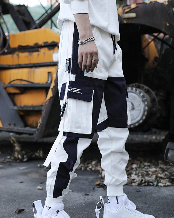Spring Summer Mens Harem Pants Streetwear Jogger Multi-pocket Ribbons Trousers Men Hip Hop Sweatpants Trousers | Vimost Shop.