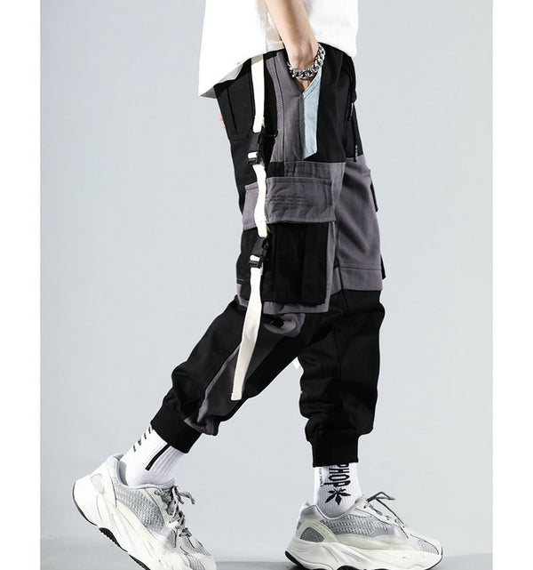 Spring Summer Mens Harem Pants Streetwear Jogger Multi-pocket Ribbons Trousers Men Hip Hop Sweatpants Trousers | Vimost Shop.
