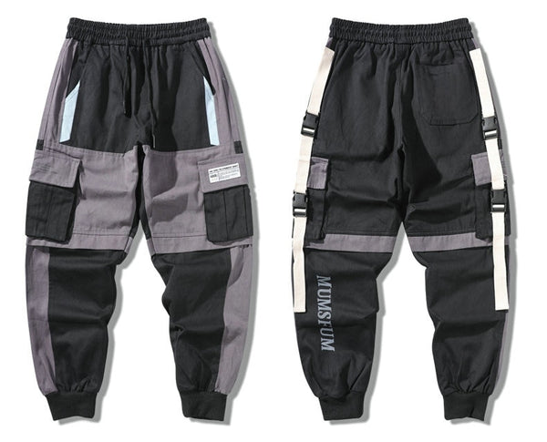 Spring Summer Mens Harem Pants Streetwear Jogger Multi-pocket Ribbons Trousers Men Hip Hop Sweatpants Trousers | Vimost Shop.