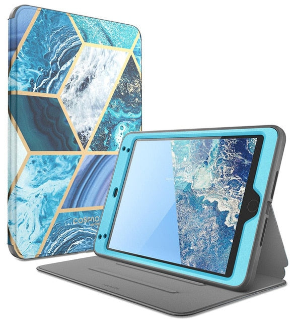For ipad Mini 4 5 Case Cosmo Full-Body Trifold Stand Protective Cover with Auto Sleep/Wake & Built-in Screen Protector | Vimost Shop.