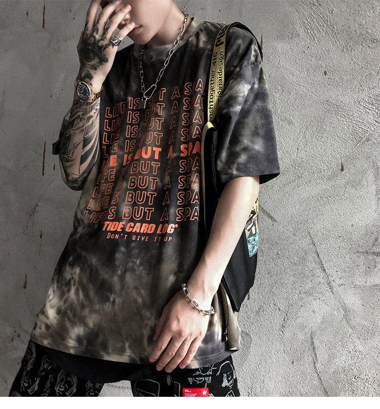 Hip Hop Tops Tees Men Casual Vintage Tshirts Summer Streetwear Pullover Couple Wear T-shirts Print Cotton | Vimost Shop.