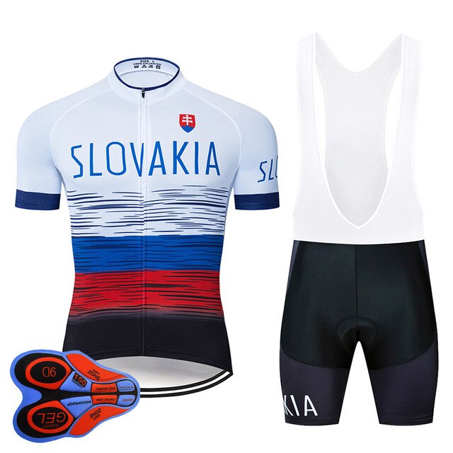 SLOVAKIA Cycling Clothing 9D Set MTB Jersey Bicycle Clothes Ropa Ciclismo Mens Quick Dry Bike Wear Short Maillot Culotte | Vimost Shop.