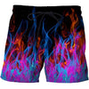Yellow flame Printed Summer Beach Shorts Men Casual Board Shorts Plage Quick Dry Shorts Swimwear DropShip | Vimost Shop.